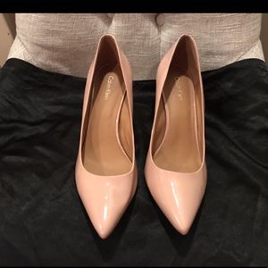 Calvin Klein Gayle High Heels Sheer Satin Patent
